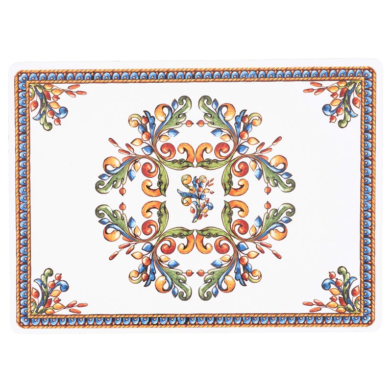 KAF Home Cork Placemats 16 x 12-Inch Set of 4 Chateau (Italian Tile) - Image 2